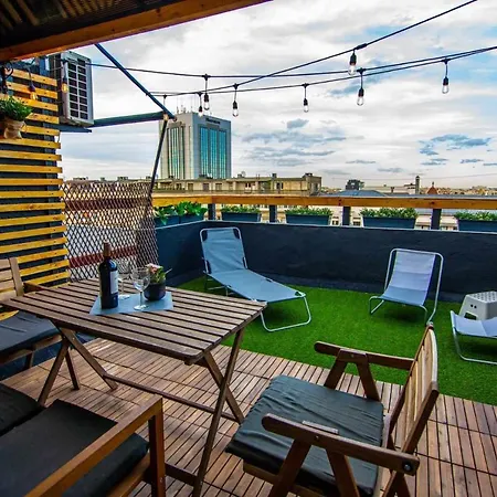 Apartment With Panoramic Terrace In City Center Bucarest Extérieur photo